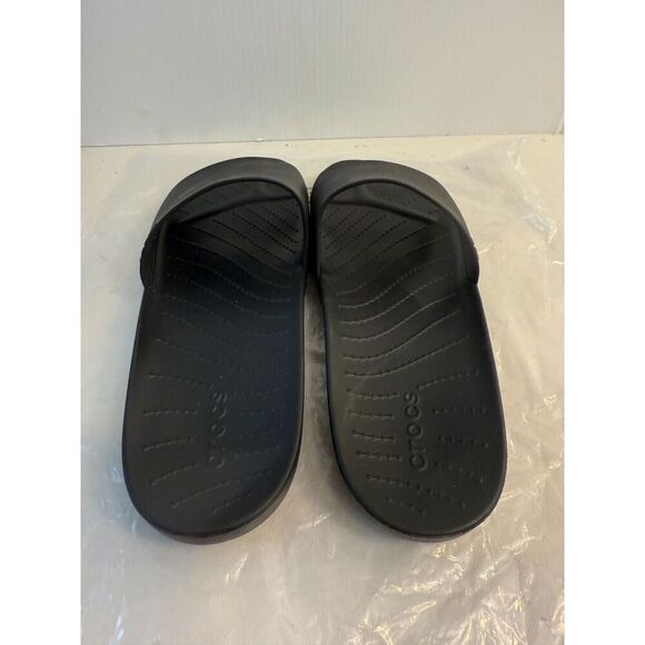 .5095 Crocs Black, Slip on Sandals-US 8 Womens - Picture 5 of 5